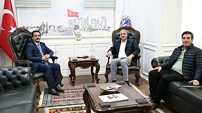 PÜRDEF Genel Bşk. Dursun'dan Battalgazi Belediye Başkanı Taşkın'a Ziyaret