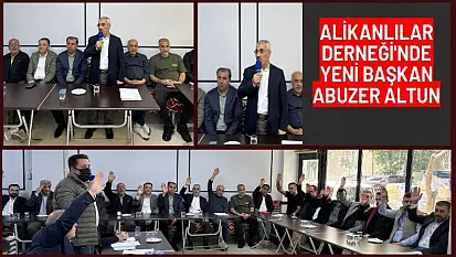 Alikanlılar Derneği'nde Yeni Başkan Abuzer Altun Dönemi