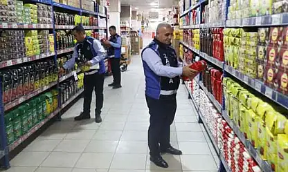 Battalgazi Zabıtasından Market Denetimleri