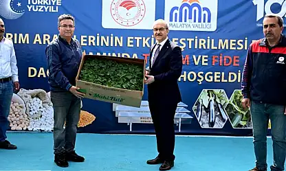 Malatya'da Tohum Fide ve Ekipman Dağıtımı Yapıldı