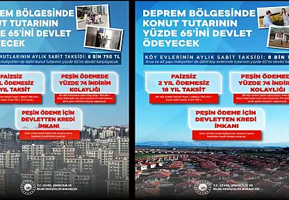 Deprem Konutlarında Ödemeler Netleşti