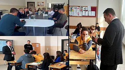 Akçadağ İlçe MEM Müdürü Cengiz'den Akmercan Ortaokuluna Ziyaret