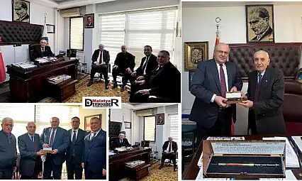 Başkan Evren'den Halkbank Bölge Koordinatörü Baytaşoğlu'na Ahilik Kalemi