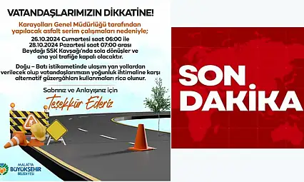 Çevreyolu Beydağı SSK Kavşağında asfalt serimi yapılacaktı Ertelendi