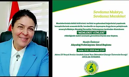 İstanbul'da Malatyalılar' Memleket Günlerinde' Buluşacak