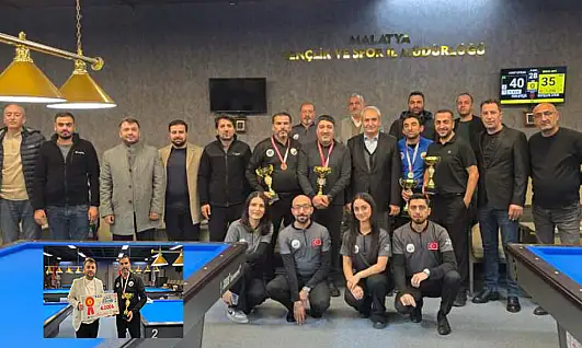 Battalgazi 3 Bant Bilardo Turnuvasında Şampiyon Aykut Ertunç