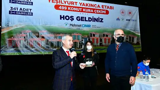 Yakınca Afet Konutlarında 1.Etap Kura Çekimi Yapıldı