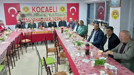Malatyalılar Geleneksel iftar Programında Buluştu