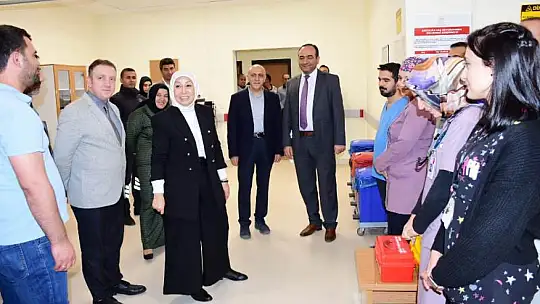 Mv. Çalık ve İl Sağlık Müd. Berk'ten Battalgazi Devlet Hast. Ziyaret