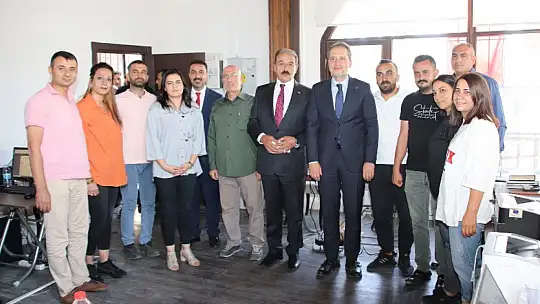 Genel Bşk. Dr. Erbakan'dan MESOB Başkanı Keskin'e Ziyaret