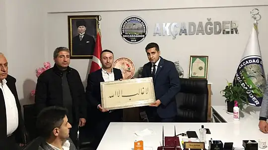 Akçadağ İlçe Protokolünden AKÇADAĞDER'e Ziyaret