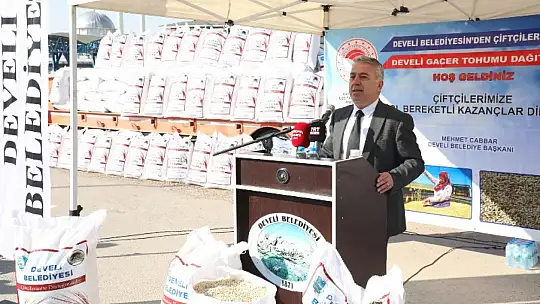 Çiftçilere Gacer Tohumu Desteği