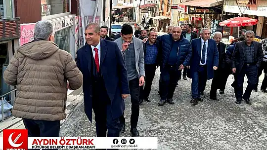 Pütürge'de Başkan Adayı Aydın Öztük'e Destekler Çığ Gibi Yükseliyor