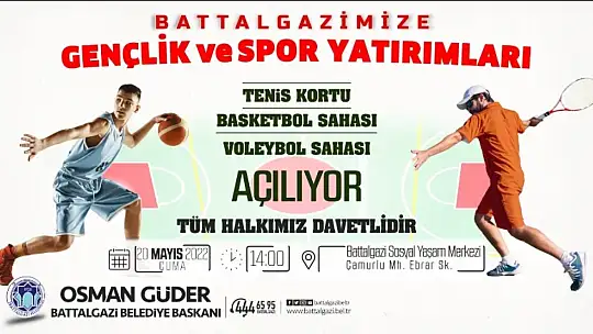 Battalgazi'deki Spor Sahaları, Cuma Günü Açılıyor