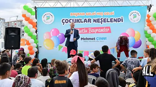Yeşilyurt Belediyesinden Çocuklara Özel'Bayram Geldi Hoşgeldi, Çocuklar Neşelendi' Etkinliği