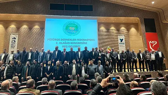 Pütürge Dernekler Federasyonu Kongresinde Osman Dursun İle Devam Kararı