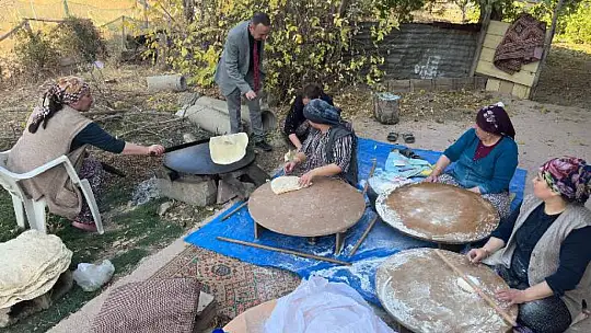 Malatya'da Kış Hazırlıkları Yufka Ekmeğiyle Başladı