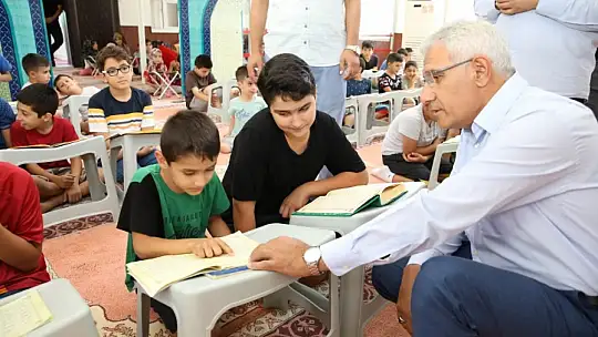 Başkan Güder'den Yaz Kur'an Kursu Öğrencilerine Ziyaret