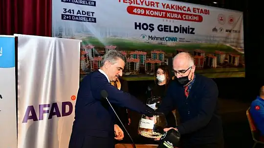 Yakınca Afet Konutlarında 1.Etap Kura Çekimi Yapıldı