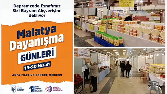 Ankara'da Malatya Dayanışma Günleri