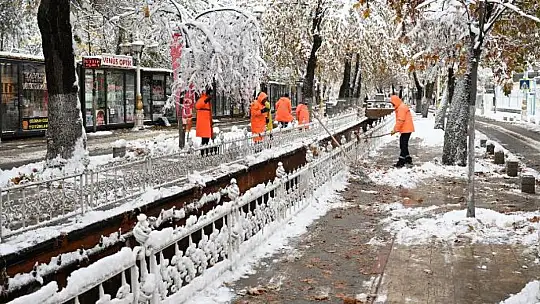 Battalgazi Belediyesinden Yoğun Kar Yağışına Hızlı Müdahale