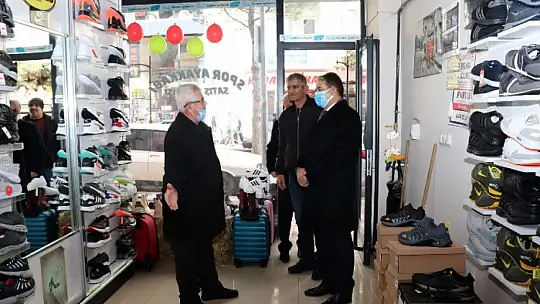 MESOB Başkanı Keskin'den Doğanşehir'de esnaf gezisi