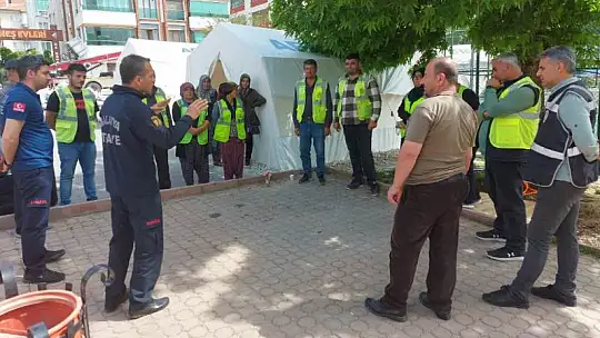 İtfaiye'den Çadır ve Konteynır yangınlarına Karşı Uyarı