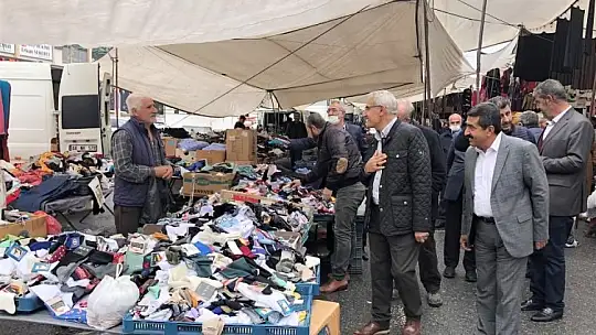Başkan Güder'den Pazarcı Esnaflarına Ziyaret