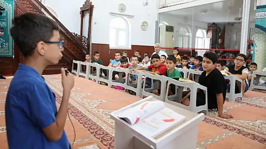 Başkan Güder'den Yaz Kur'an Kursu Öğrencilerine Ziyaret