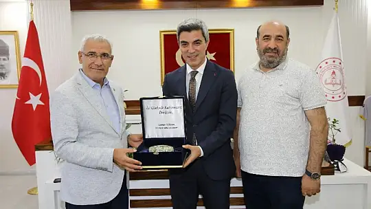 Başkan Güder'den İl Milli Eğitim Müdürü Bakır'a Hayırlı Olsun Ziyareti