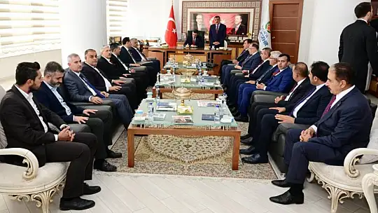 Cumhurbaşkanı Yardımcısı Cevdet Yılmaz'dan Başkan Gürkan'a Ziyaret