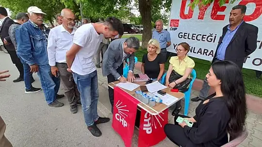 CHP Doğanşehir'de Hem Üye Yazdı Hem Ziyaretler Gerçekleştirdi