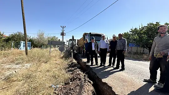 Başkan Öztürk Doğalgaz Altyapı Çalışmalarını İnceledi