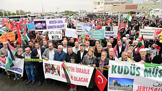 Malatya Tek Yürek' Kudüs Müslümanlarındır' Mitingi