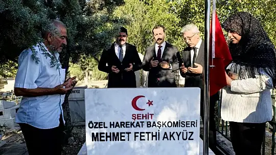 Şehit Özel Harekat Polisi Mehmet Fethi Akyüz Hekimhan'da Dualarla Anıldı