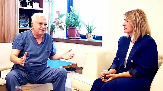 Milletvekili Ölmeztoprak'tan Karaciğer Nakil Enstitüsü Müdürü Prof. Dr. Yılmaz'a Ziyaret