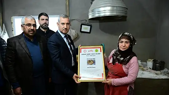 Malatya Bilik Ekmeğine Coğrafi İşaret Tescil Belgesi