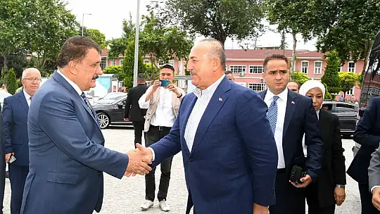 Dışişleri Bakanı Çavuşoğlu'ndan Başkan Gürkan'a Ziyaret