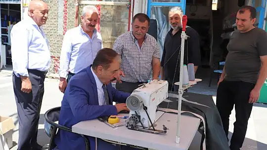 Keskin'den esnaflara bayram tebriği ziyareti