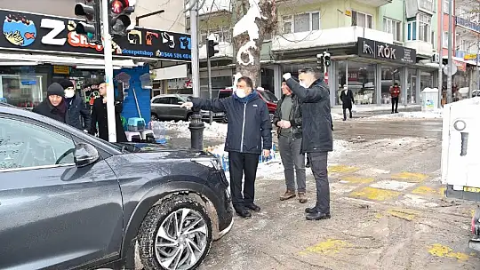 Başkan Gürkan, Karla Mücadele Çalışmalarını İnceledi