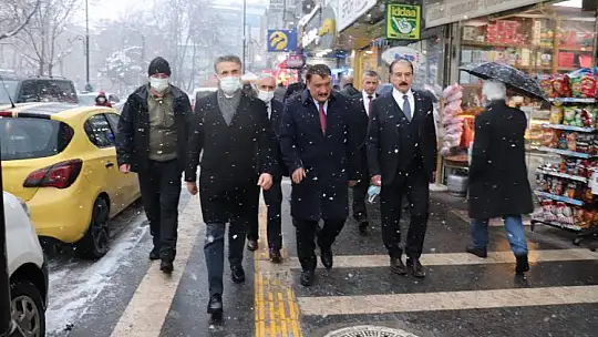 Vali Baruş ve Büyükşehir Belediye Başkanı Gürkan'dan Keskin'e ziyaret