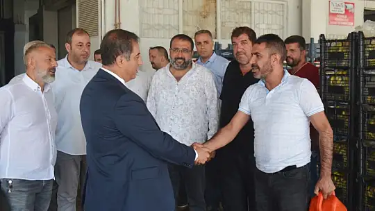 Malatya Sebze ve Meyve Hali Esnaflarından TSO Başkan Adayı Baştürk'e Tam Destek