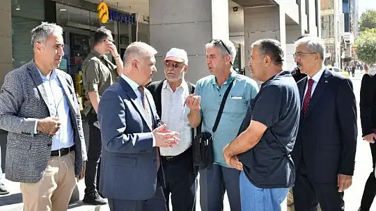 Vali Ersin Yazıcı, Esnaf ve Vatandaşlarla Birlikte
