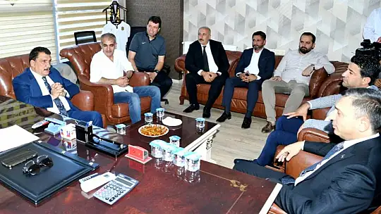 Başkan Gürkan ve Vali Şahin'den Yeni Malatyaspor'a Hayırlı Olsun Ziyareti