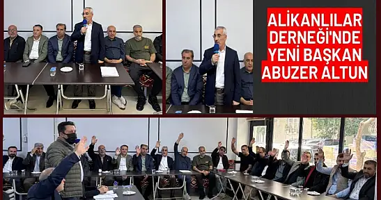 Alikanlılar Derneği'nde Yeni Başkan Abuzer Altun Dönemi