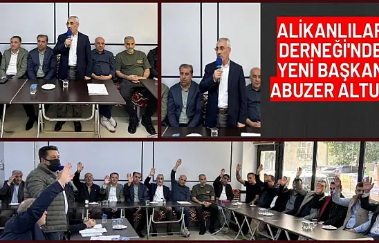 Alikanlılar Derneği'nde Yeni Başkan Abuzer Altun Dönemi