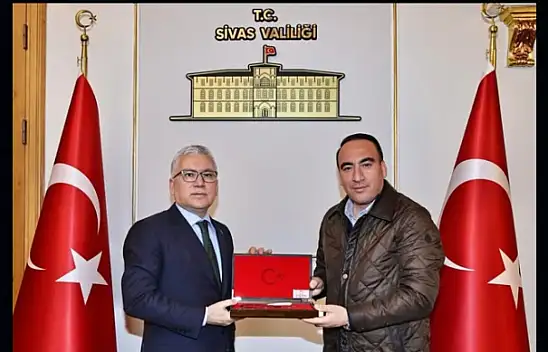 Başkan Budak'tan Sivas Valisi Dr. Yılmaz Şimşek'e Ziyaret