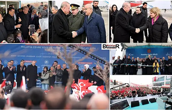 Cumhurbaşkanı Erdoğan'a Malatya'da Görkemli Karşılama