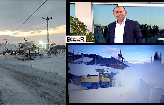 Hekimhan Söğüt Köyünde Yollar Kardan Temizlendi