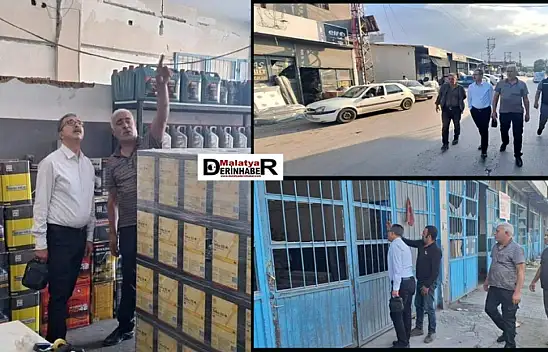 İl Müdürü Gülaçtı ve Başkan Altay'dan Sanayi Sitesinde Deprem Sonrası İnceleme